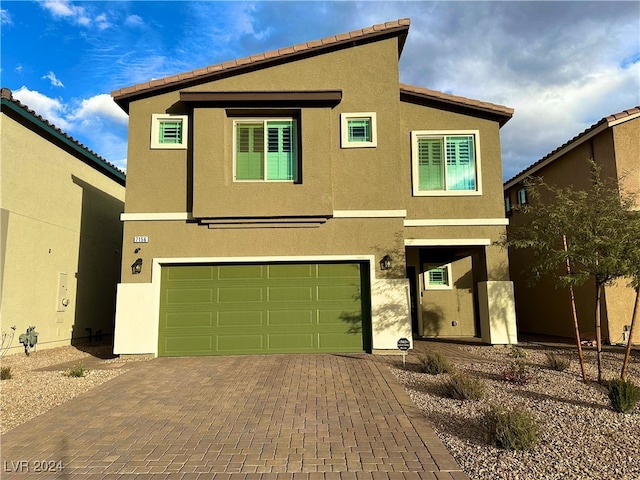 view of front of house featuring a garage