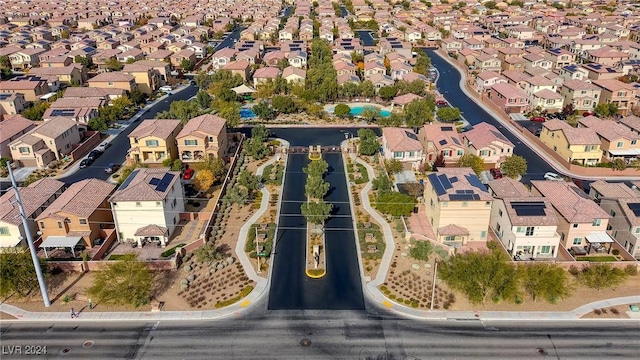 aerial view featuring a residential view