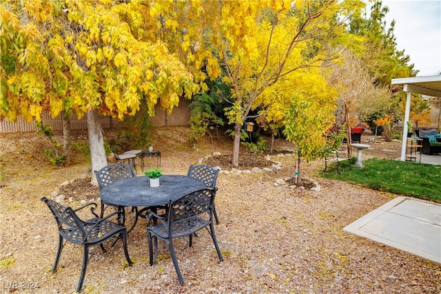 view of yard with a patio