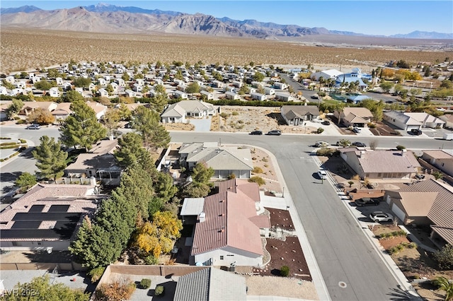 aerial view featuring a mountain view