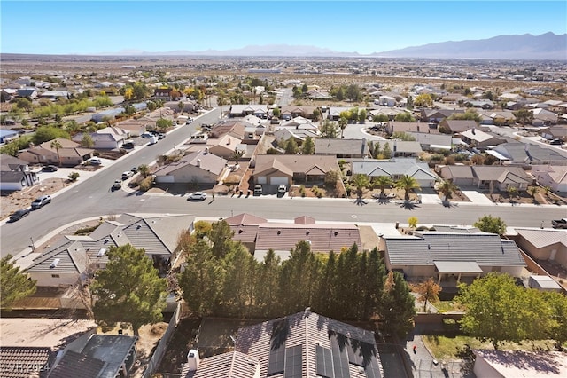 bird's eye view featuring a mountain view