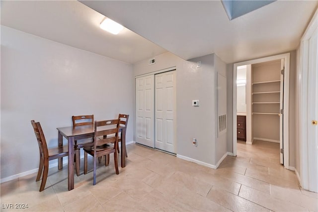 view of dining area