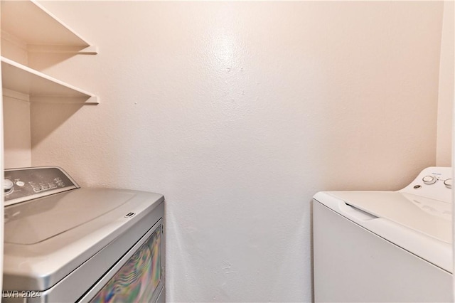 laundry area featuring washer and dryer