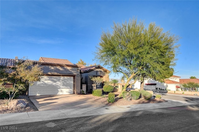 view of front of house featuring a garage