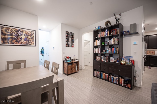 dining room featuring light hardwood / wood-style flooring