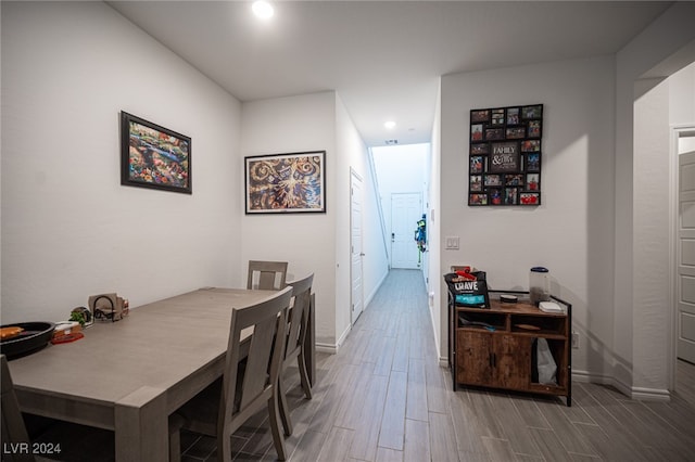 dining room featuring hardwood / wood-style flooring