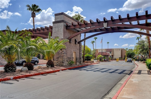 view of street with curbs and sidewalks