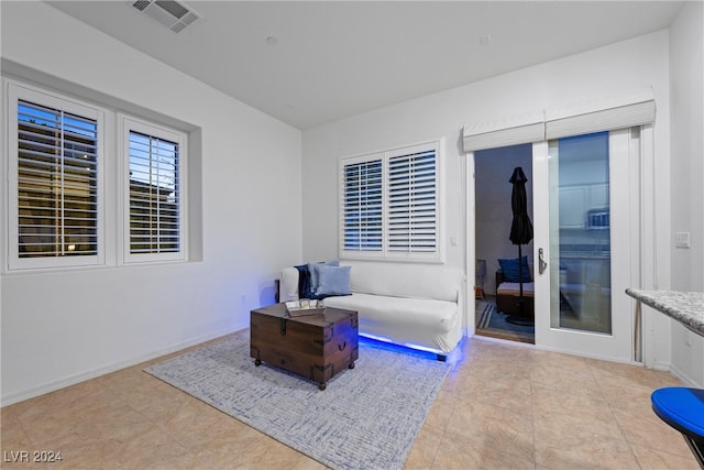 view of patio / terrace featuring an outdoor living space