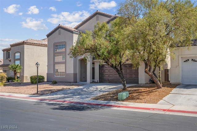 view of front of house featuring a garage