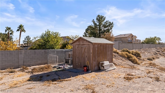 view of outdoor structure