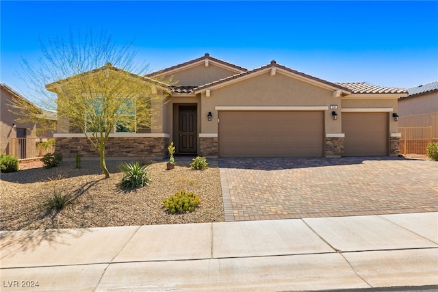 view of front of house featuring a garage