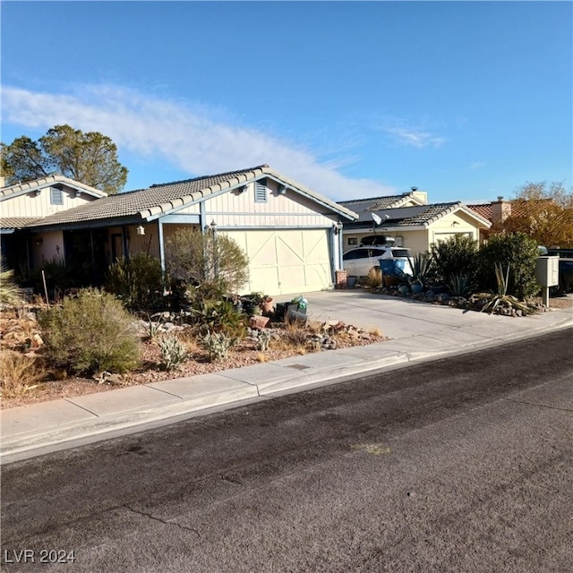 view of property exterior featuring a garage