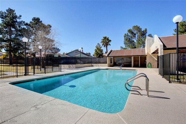 view of pool with a patio area