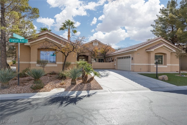 view of front of home featuring a garage