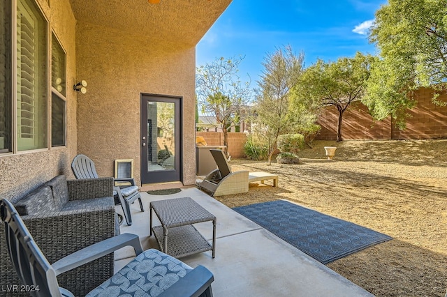 view of patio / terrace with outdoor lounge area