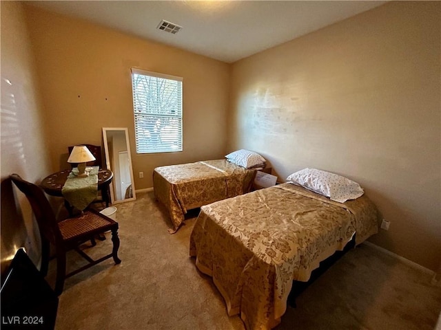 bedroom with carpet