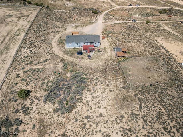 aerial view with a rural view