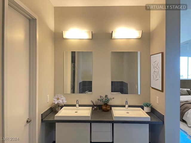 bathroom with vanity