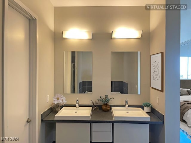 2715 W Pebble Rd Unit 505, Las Vegas, NV 89123 - full bathroom with connected bathroom and double vanity