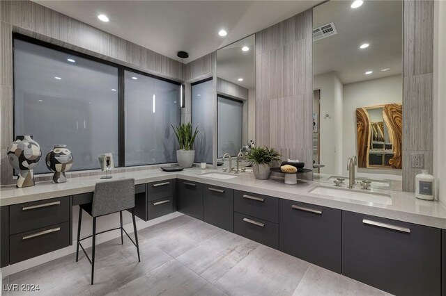 bathroom with vanity