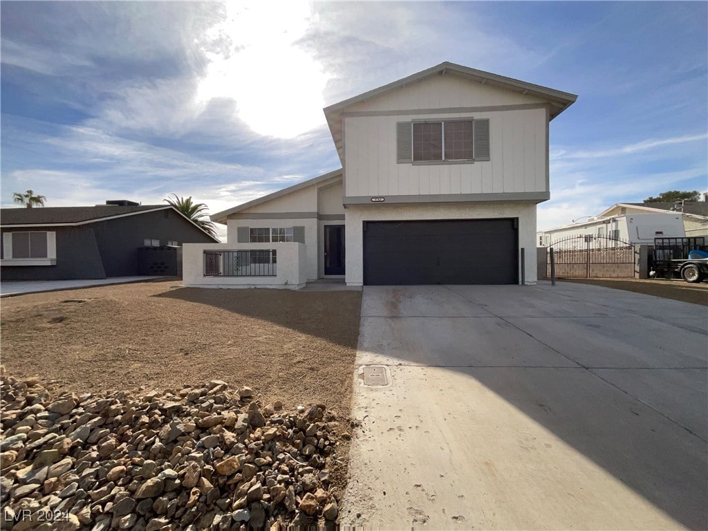 front facade featuring a garage