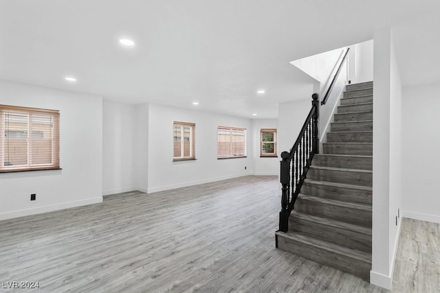 interior space featuring wood-type flooring