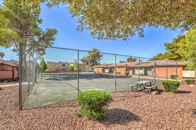 view of tennis court