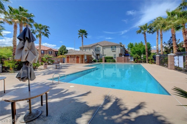 view of pool with a patio