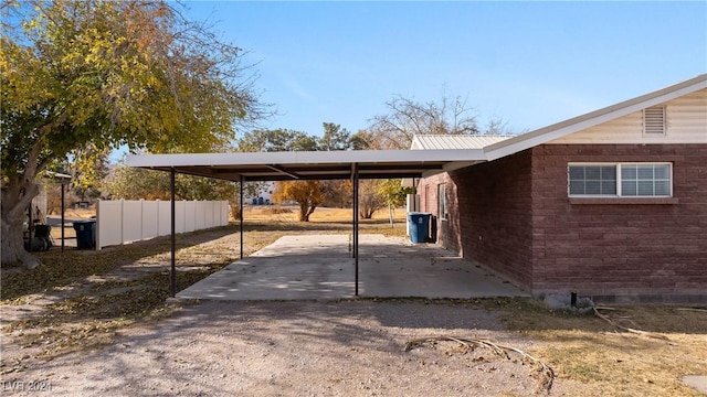 view of parking / parking lot