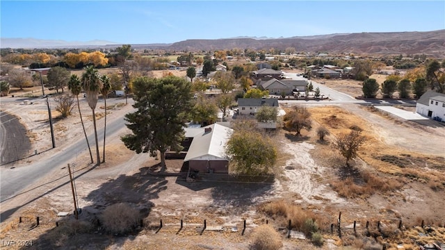 bird's eye view featuring a mountain view