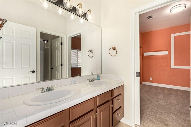 bathroom featuring vanity