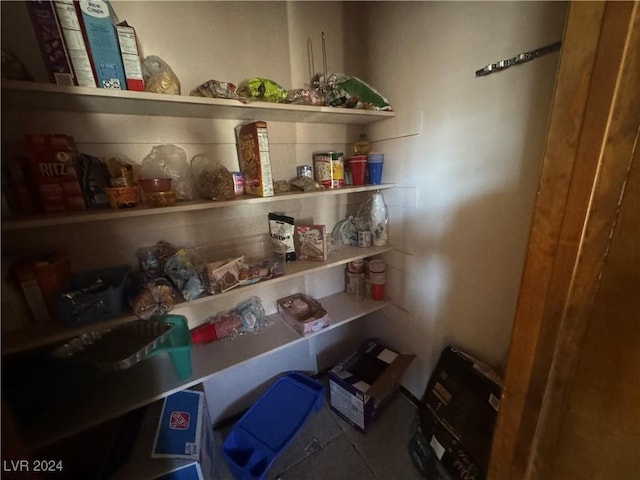 view of pantry