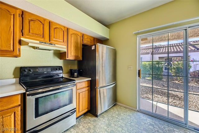 kitchen featuring stainless steel appliances