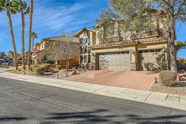 373 Via Sonador, Henderson, NV 89012 - mediterranean / spanish house featuring a garage