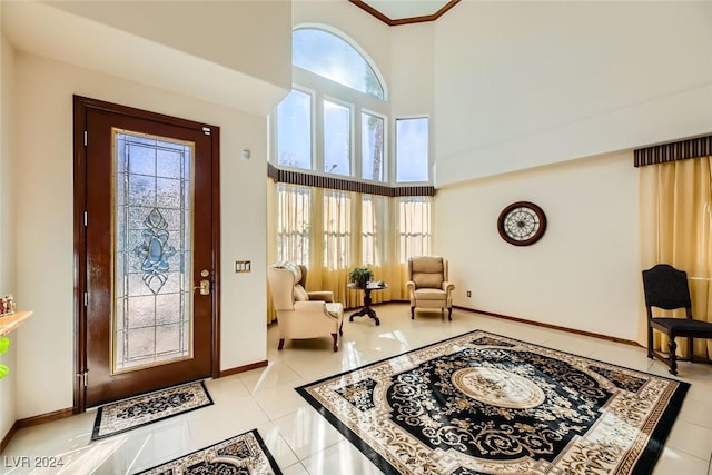 373 Via Sonador, Henderson, NV 89012 - tiled foyer entrance featuring a high ceiling