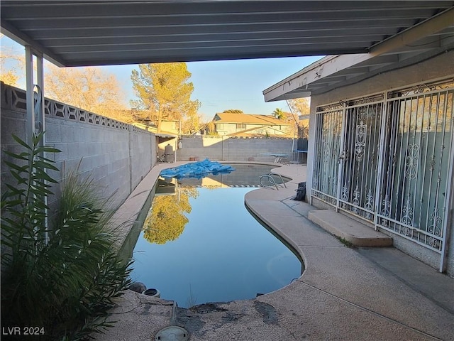 view of pool with a patio