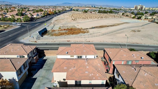 aerial view featuring a mountain view