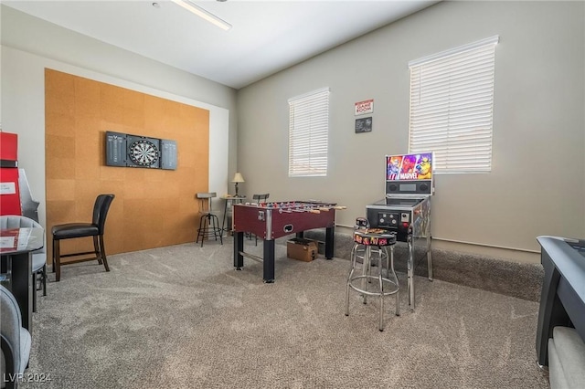 playroom featuring carpet floors