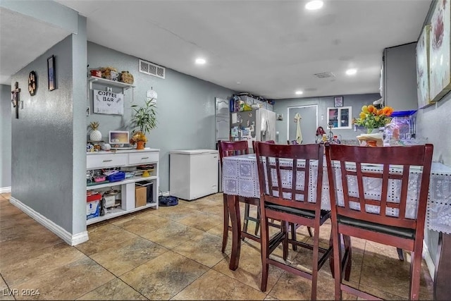 view of dining room