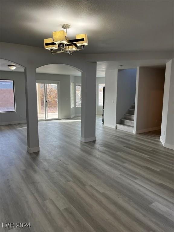 interior space featuring hardwood / wood-style flooring