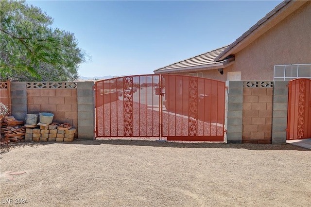 view of gate