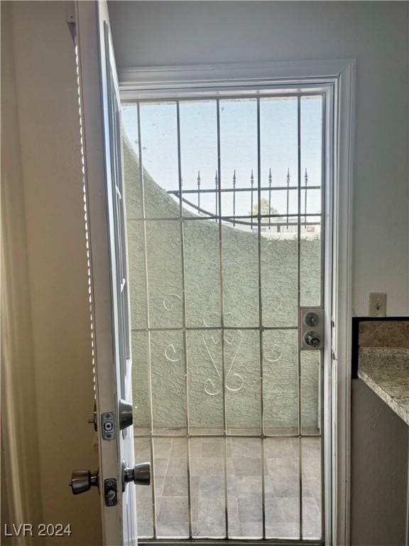 view of doorway to outside