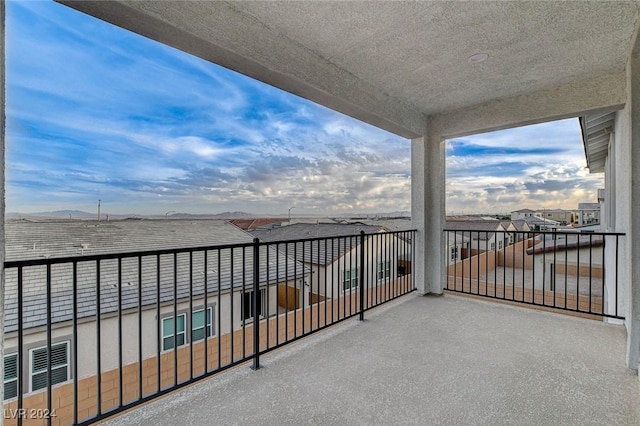 balcony featuring a residential view