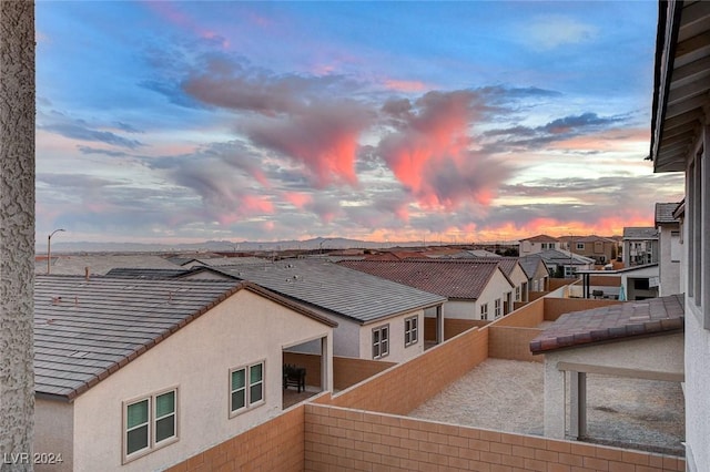 exterior space with a residential view