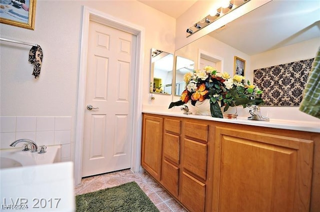 bathroom with vanity