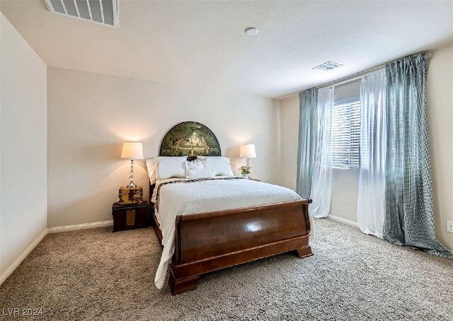 bedroom featuring carpet flooring