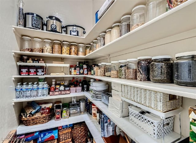 view of pantry