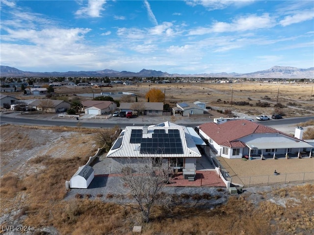 bird's eye view featuring a mountain view