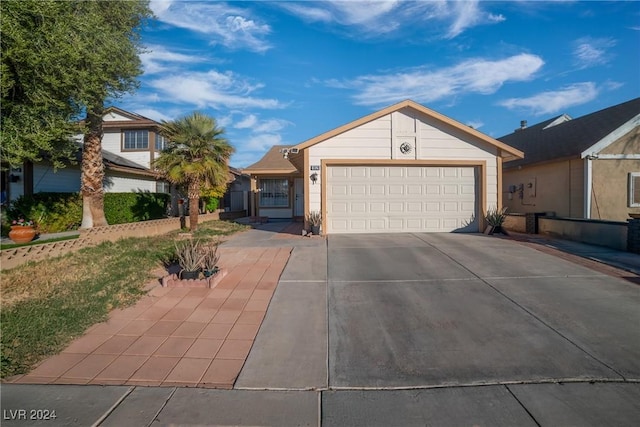 ranch-style house with a garage