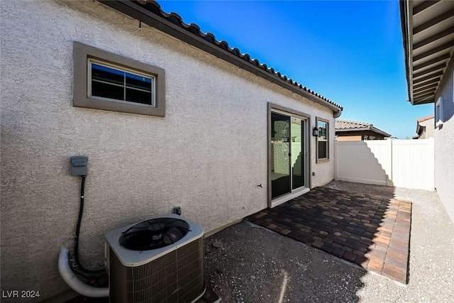 view of patio / terrace featuring central AC